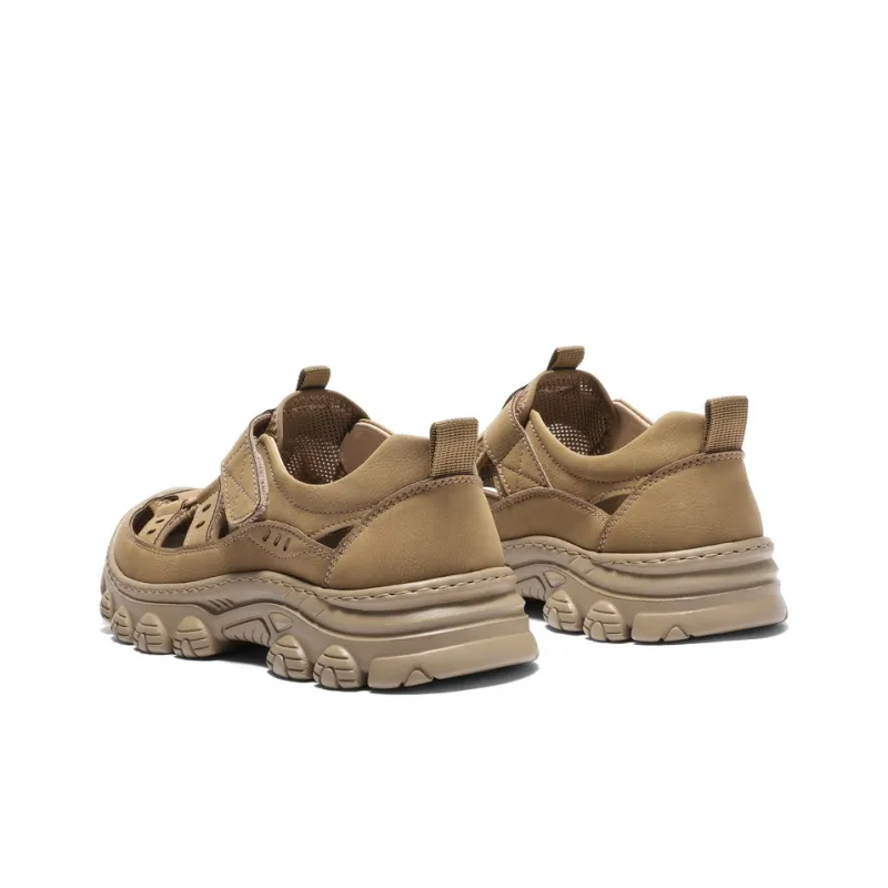 BELLE Beach Sandals Men Black, Khaki-7