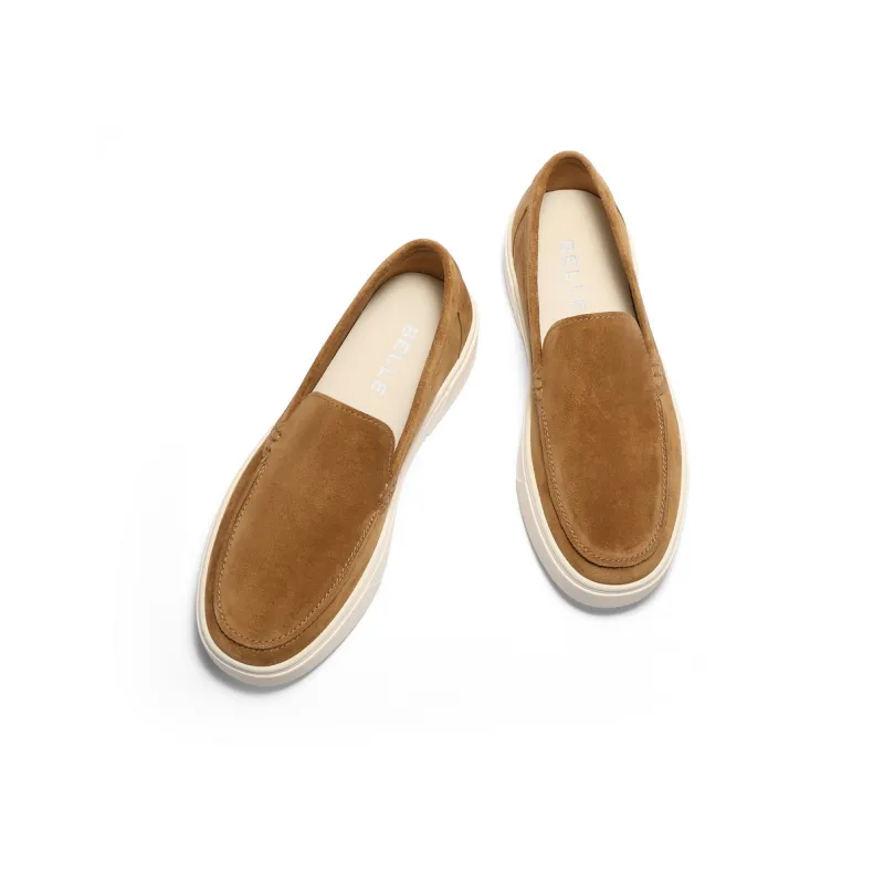 BELLE Loafers Men Blue, Gray, Brown-10