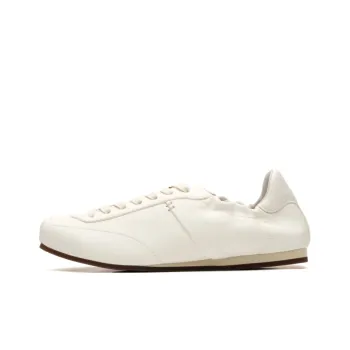 FOOT INDUSTRY Foot Industry Low Top Thin Sole German Army Trainers Unisex Antique White