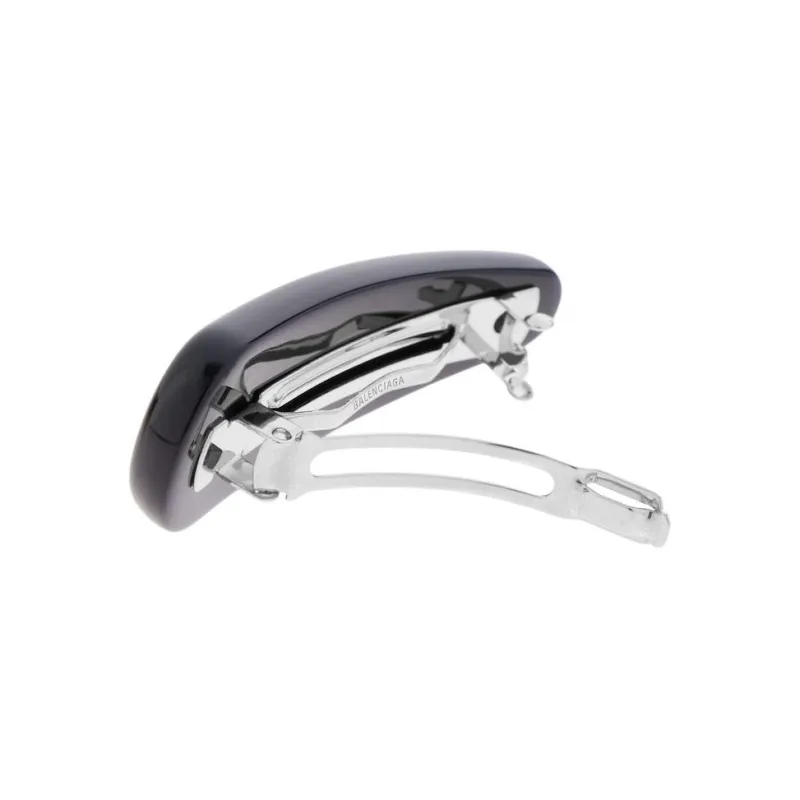 Balenciaga Stainless Steel Hair Clips Women's Black-2