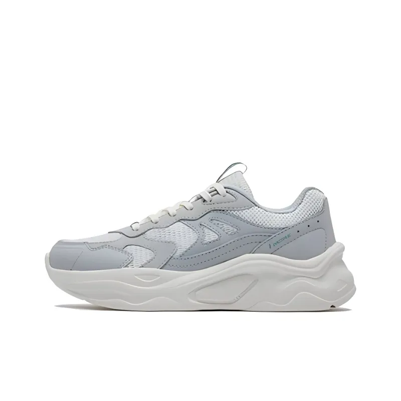361° Cambria Anti Slip Wear Resistant Low Top Casual Shoes Women's Gray White-0
