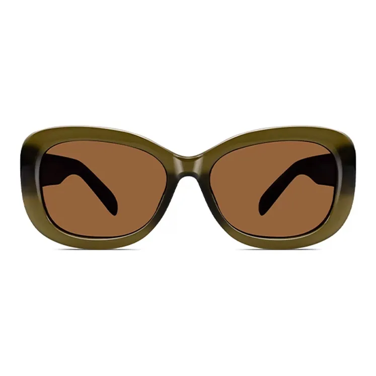 MK MINGKU TR/Memory Plastic Oval Sunglasses Unisex-7
