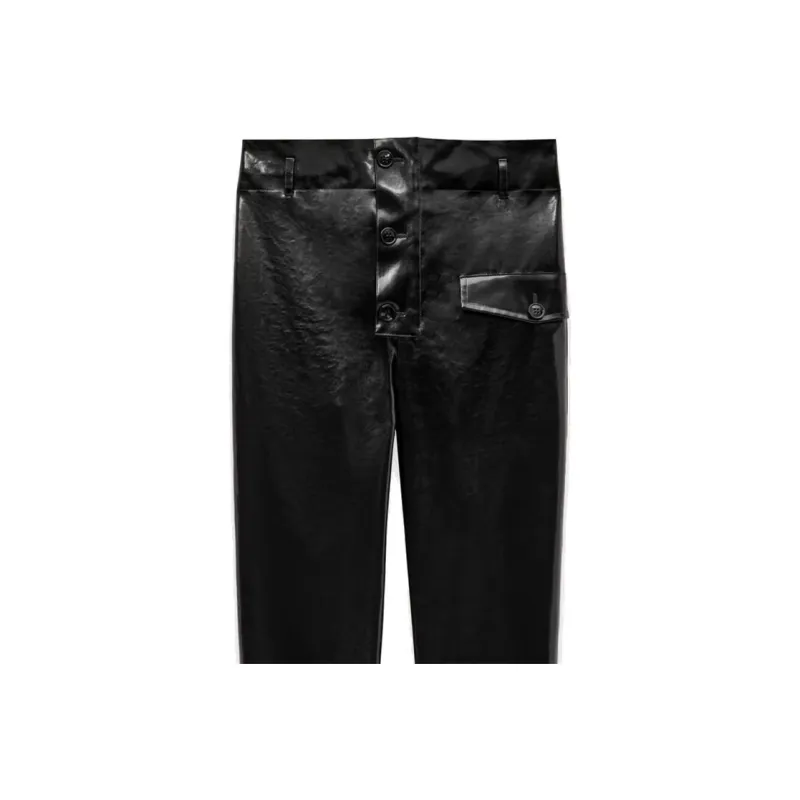 SAINT LAURENT Paperbag High-Rise Trousers-3