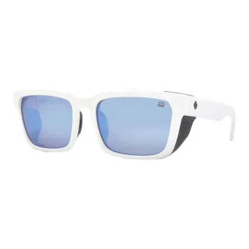 SPY Plastic Square Sunglasses Unisex Matte White