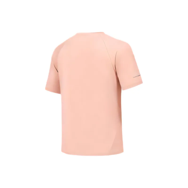 Skechers GODRI Raglan Sleeve T Shirt Women's Soft Coral Pink 05L5-1