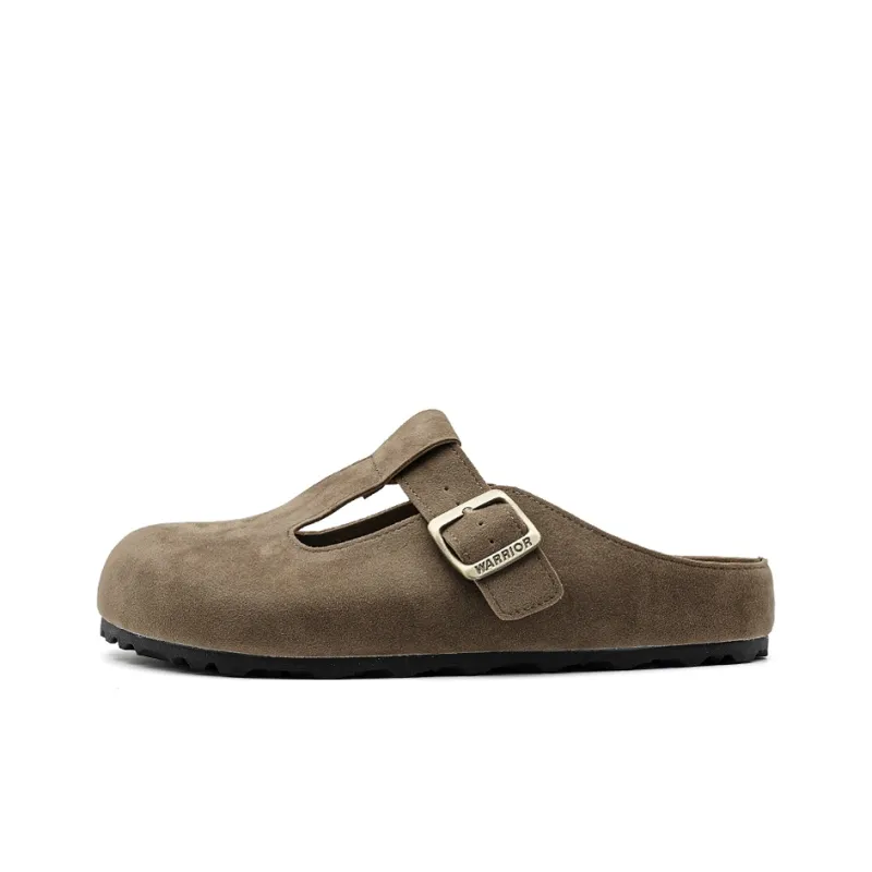Warrior Abrasion Resistant Slip Resistant Closed Toe Slippers Women's Coffee-0