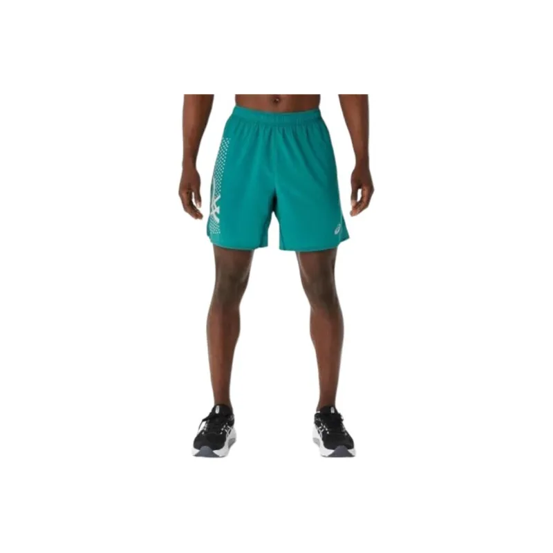 Asics Casual Shorts Unisex Blue Green-0