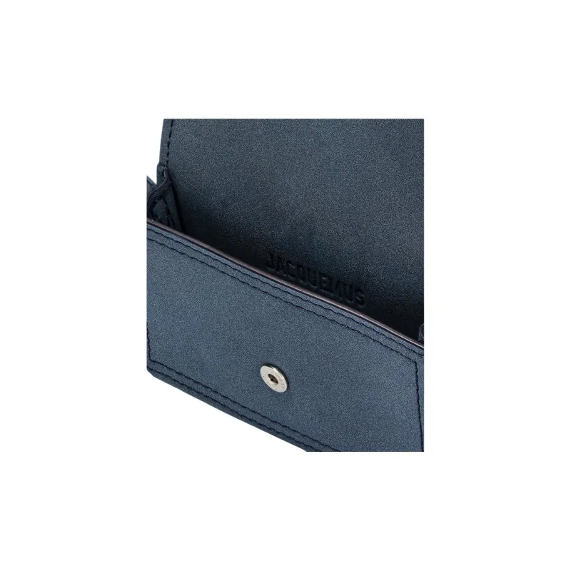 Jacquemus Cow Leather Shoulder Bag Crossbody Bag Card Holder Wallet Men's Blue-5