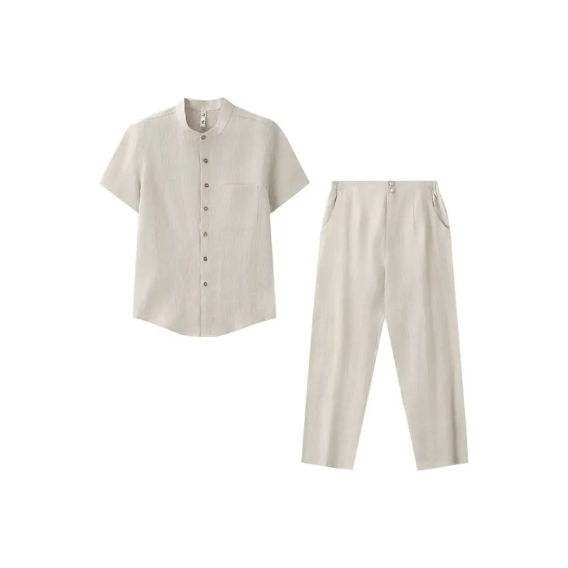 XUANSHENG Shirt Matching Set Men's-0