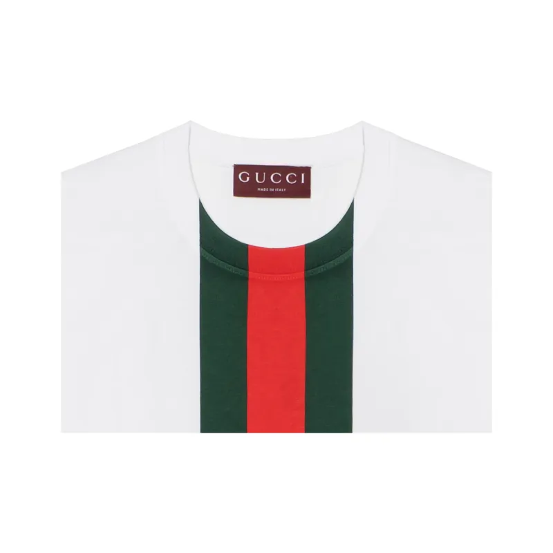 GUCCI Web detail T shirt-7