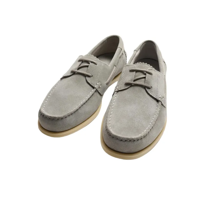 ZARA Boat Shoes Men Gray-2