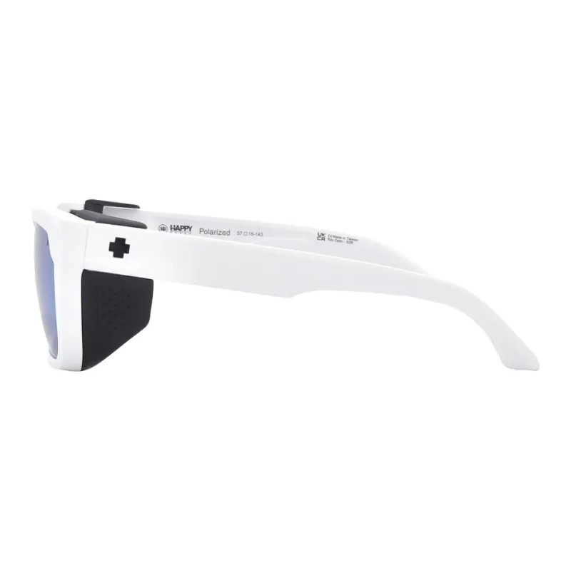 SPY Plastic Square Sunglasses Unisex Matte White-2