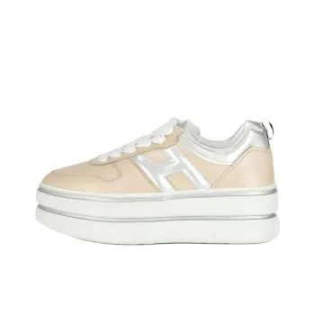 HOGAN H449 Low Top Skateboard Shoes Women's Beige