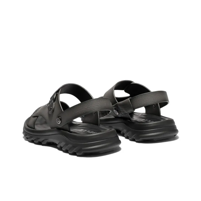 BELLE Beach Sandals Men Black, Gray-7