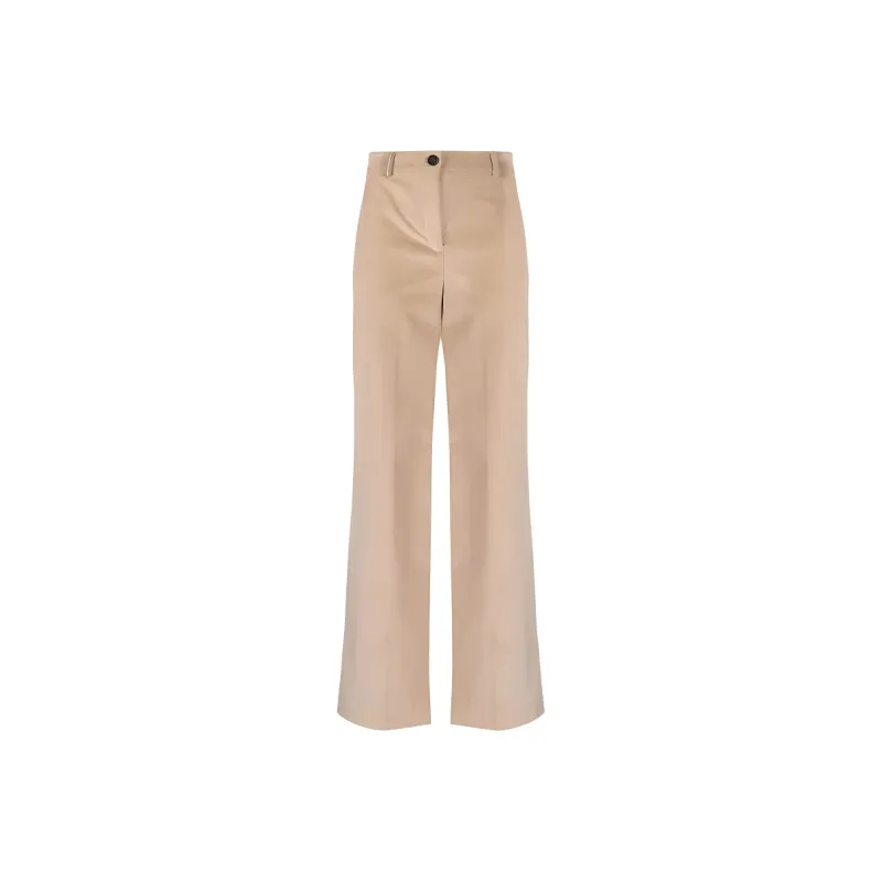 Lorena Antoniazzi Corduroy High waist Wide leg Trousers-0
