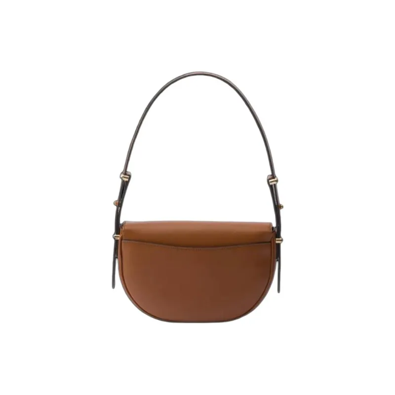 PRADA Calfskin Crossbody Bag, Shoulder Bag Women's Brown-1