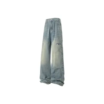 PISYPOX Jeans Unisex Washed Color
