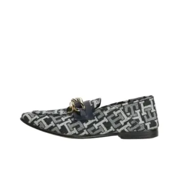 Tommy Hilfiger TH Monogram Loafers 1.8cm Women's Black