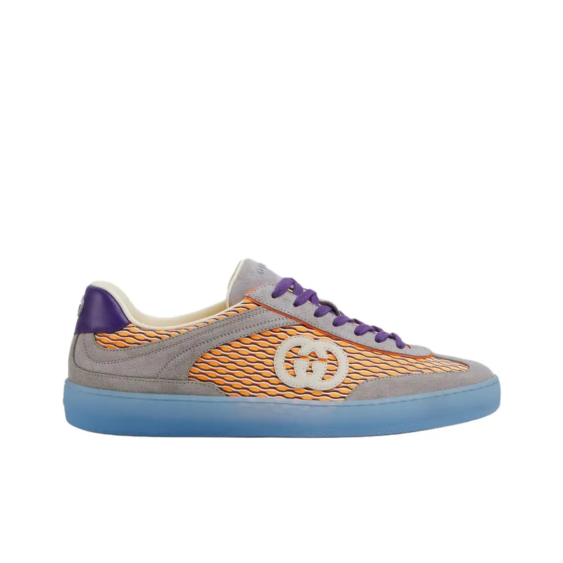 GUCCI G75 Low Top Skateboard Shoes Men's Orange-1