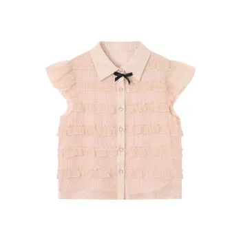 Fish Rabbits Chiffon Shirt Women's