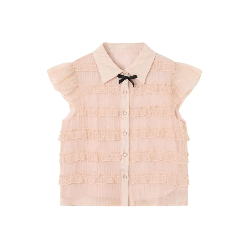 Fish Rabbits Chiffon Shirt Women's-0