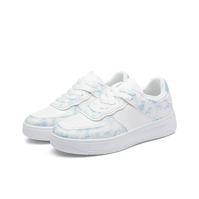 Fawn Miri Abrasion Resistant Low Top Skateboard Shoes Women's Light Blue-5