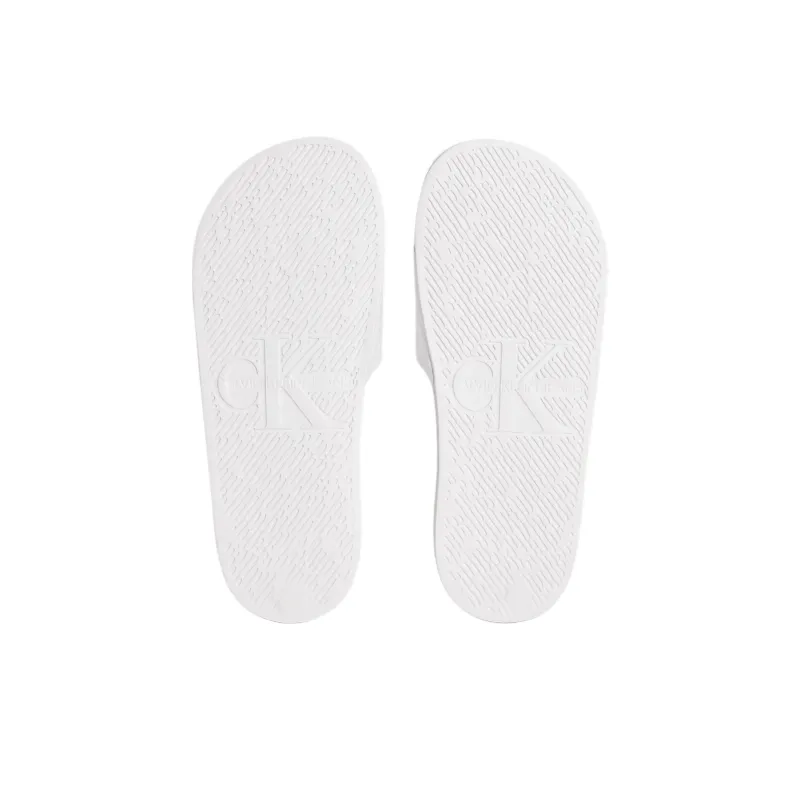CKJ CALVIN KLEIN JEANS Slide Slippers Women's White-5