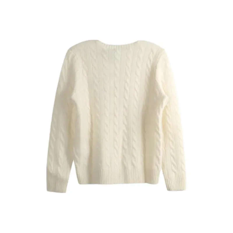 Polo Ralph Lauren Wool Cashmere Crew Knit Andover Cream-1