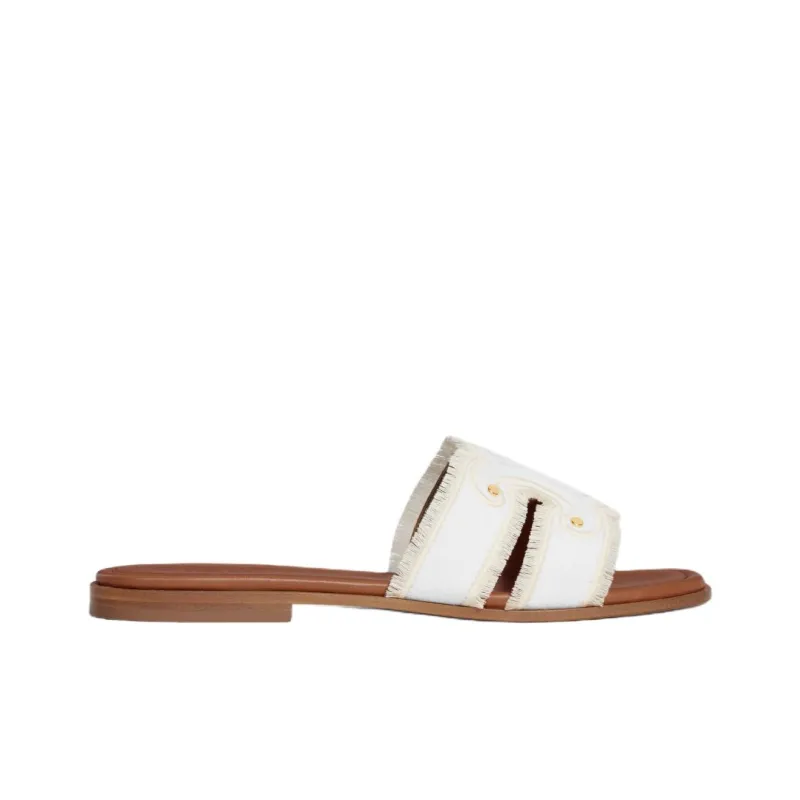 CELINE Slide Slippers Women's White-1