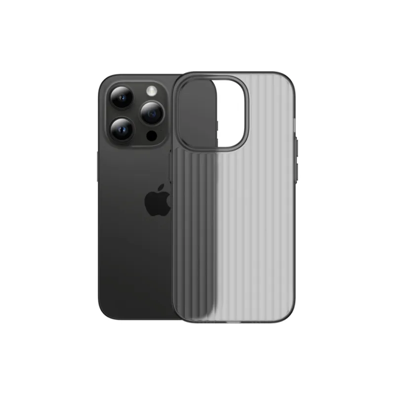 HUINIAN Matte Material Ultra Thin Semi Transparent Phone Cases Compatibility With Apple 15 Pro Minimalist-1