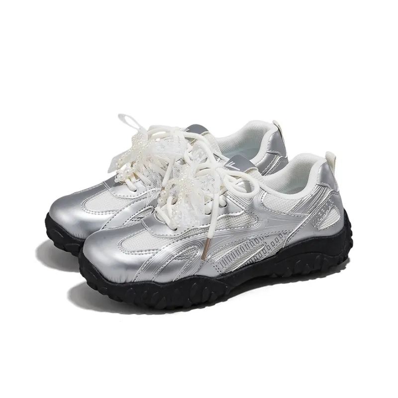 Warrior Low Top Trendy Sneakers & Casual Shoes, Casual Shoes Women's Silver Beige-0