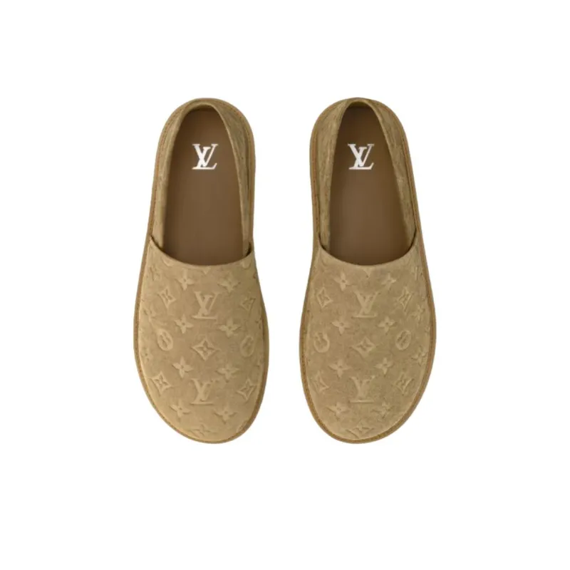 LOUIS VUITTON Traveller Casual Shoes Men's Brown-3