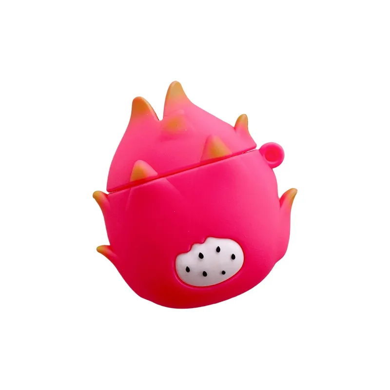 Baohuguang Compatibility Apple AirPods 3/1/2/Pro Silicone Minimalist Style Fashion Parody Dragon Fruit Headphone Cases-2