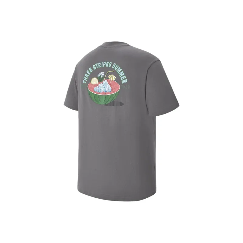 Adidas T Shirts Unisex Gray-1