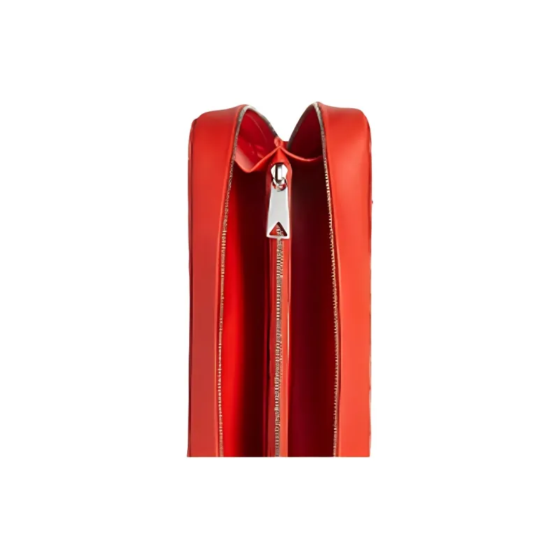 Bottega Veneta Cow Leather Clutch Men's Tomato Red-3