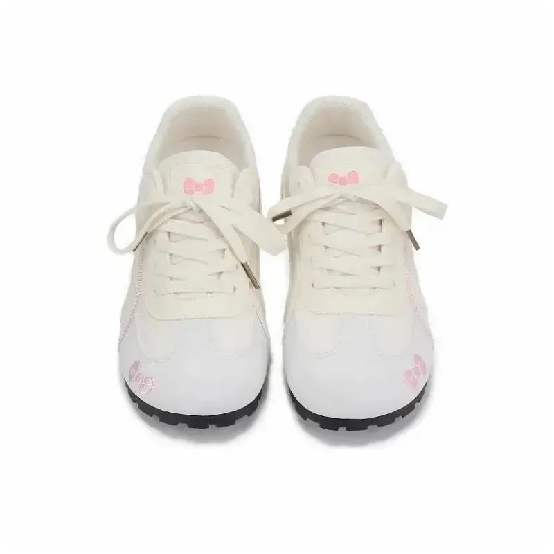 Boldi Kuki Slip Resistant Low Top Skateboard Shoes Women's White Pink-5