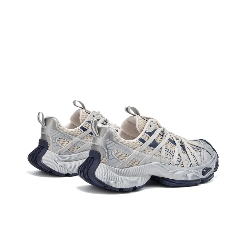 Hotwind Low Top Chunky Sneakers Unisex Black Gray-8