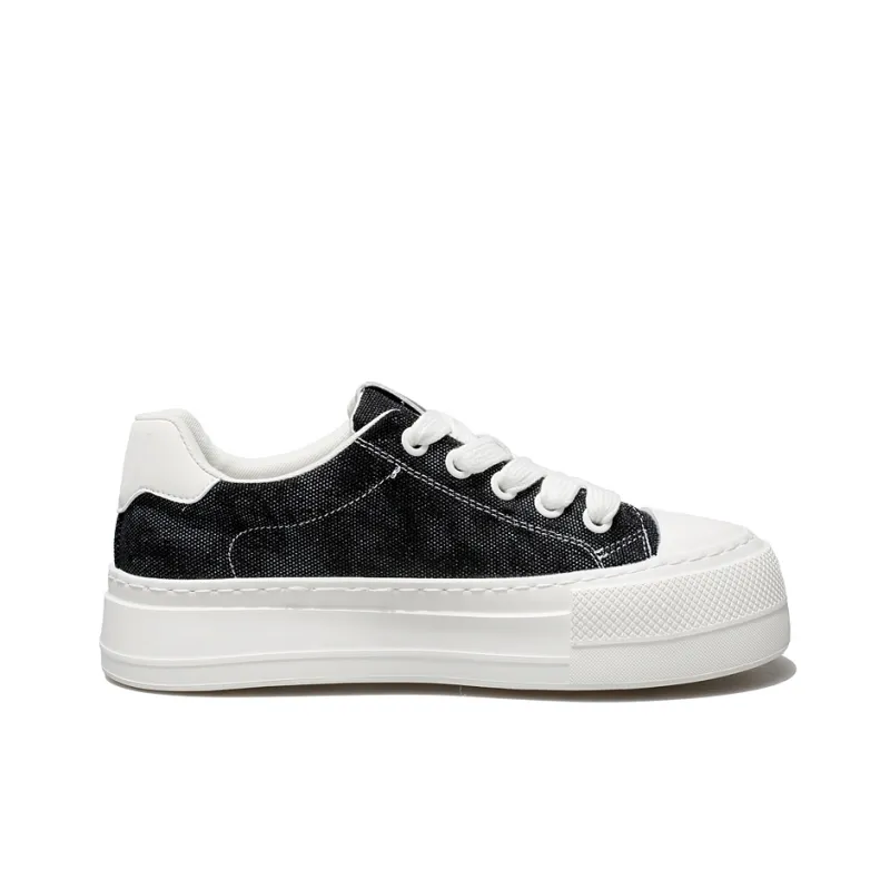 EDENBO Low Top Skateboard Shoes Men's Black-1