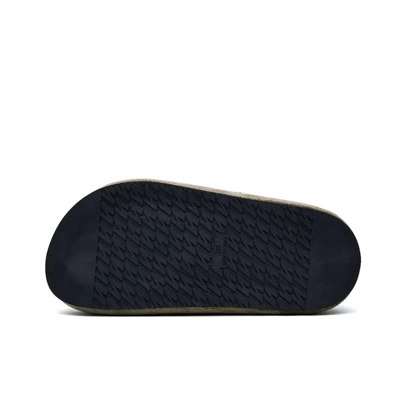 JINDUN Rubber Sole Odor Resistant Antibacterial Closed Toe Slippers Women's Beige-6