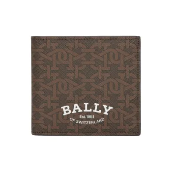 BALLY Artificial Leather Card Holder, Coin Purse, Wallet Men's Brown