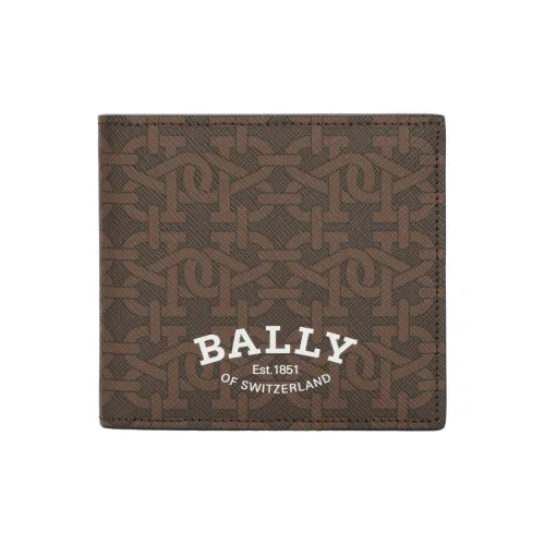 BALLY Artificial Leather Card Holder, Coin Purse, Wallet Men's Brown