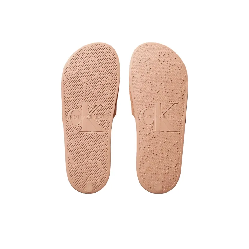 CKJ CALVIN KLEIN JEANS Slip Resistant Slide Slippers Women's Pink-5