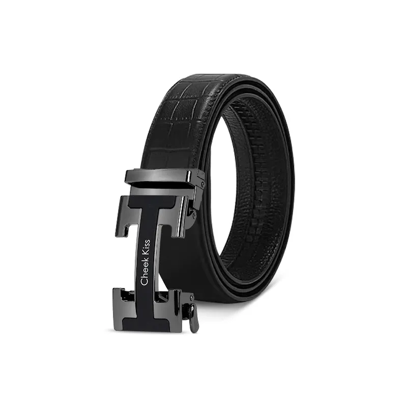 Cheekkiss Cow Leather Belts Men's 3.5cm-0