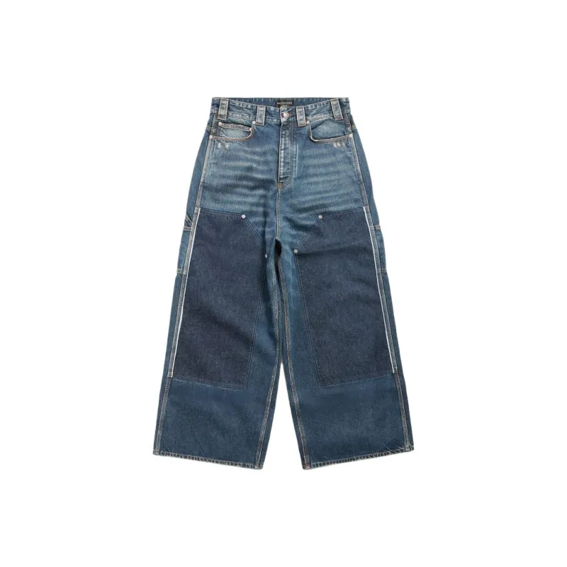 Balenciaga Jeans Loose Fit Men's Blue-0