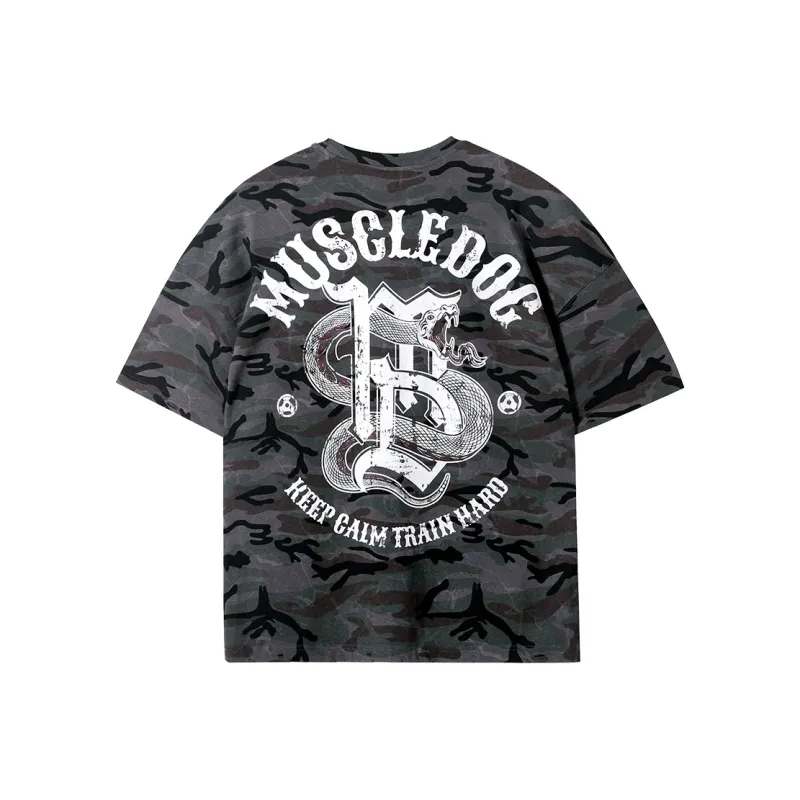 Muscle Dog T Shirts Men-0