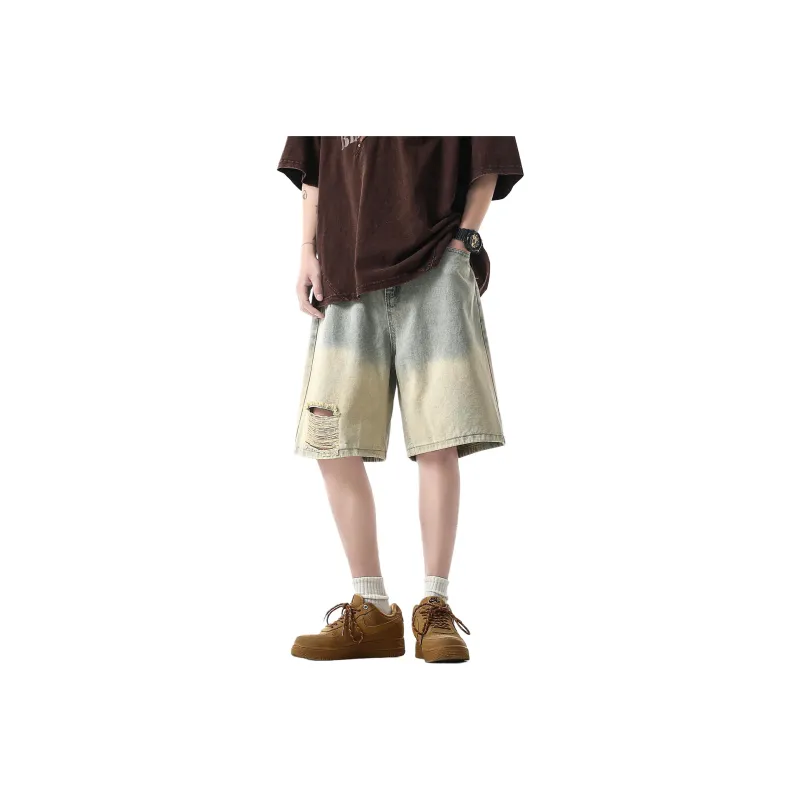 BAGE Denim Shorts Unisex-2