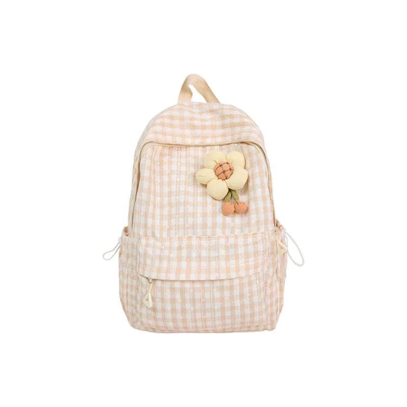 BUBM Nylon Backpack Women's Green/Dark Pink/Coffee/Light Pink-18