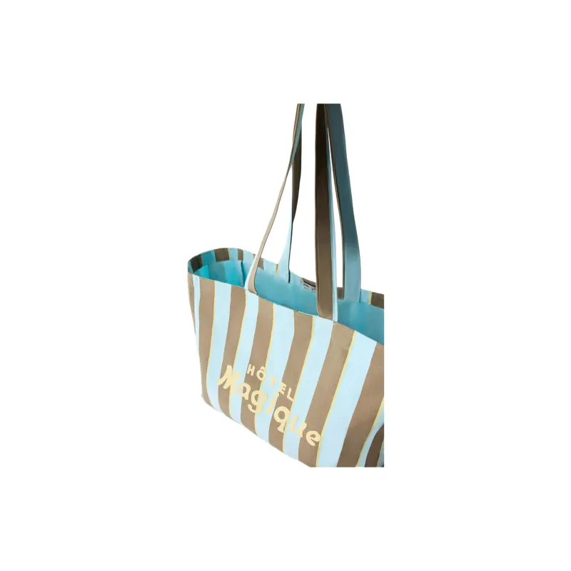 ZARA Cotton Handbag Trumpets Kids' Blue-4