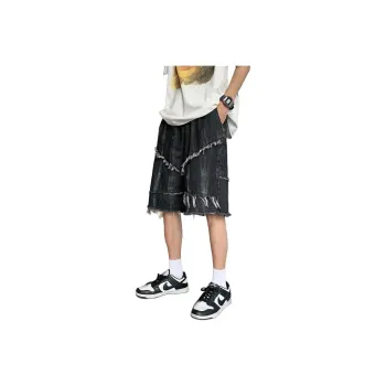 OKPI Denim Shorts Unisex Trendy ♦ Black