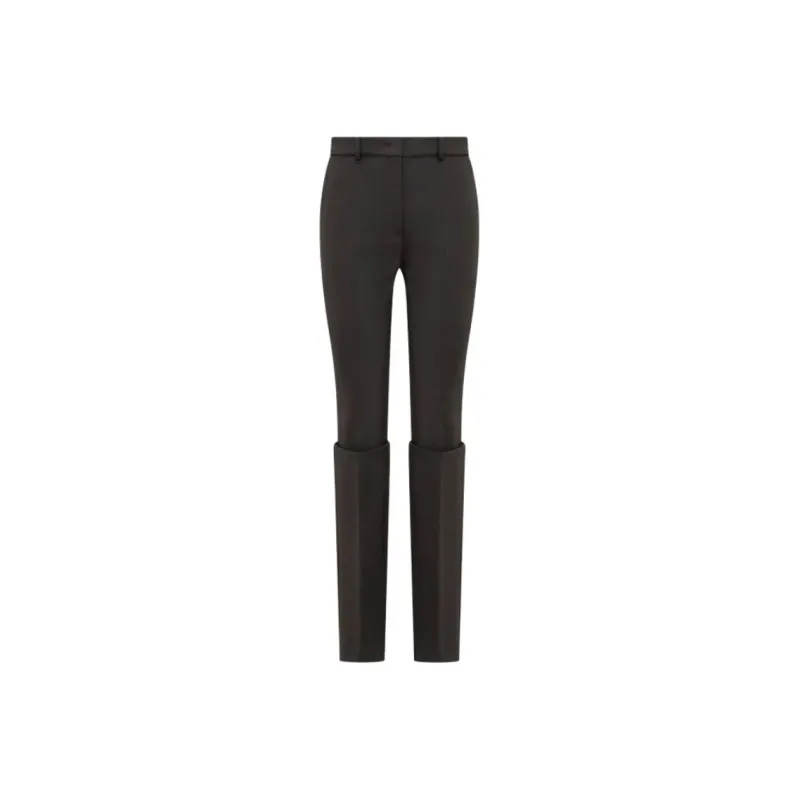 SportMax High Waist Straight Leg Trousers-0